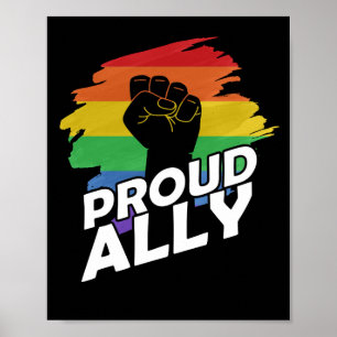 Protest mot Lesbisken av Protest mot Proud Ally Poster