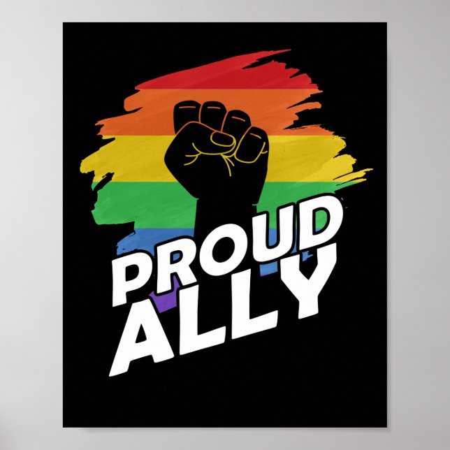 Protest mot Lesbisken  av  Protest mot Proud Ally  Poster (Framsidan)