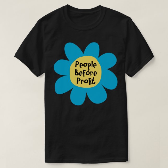 Protest mot personer före vinstaktivist t shirt (Design framsida)