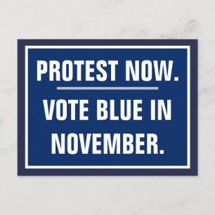 Protest Now Vote in November-valmall Vykort