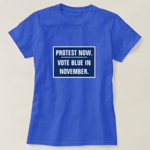 Protest nu Vote Blue i november T Shirt