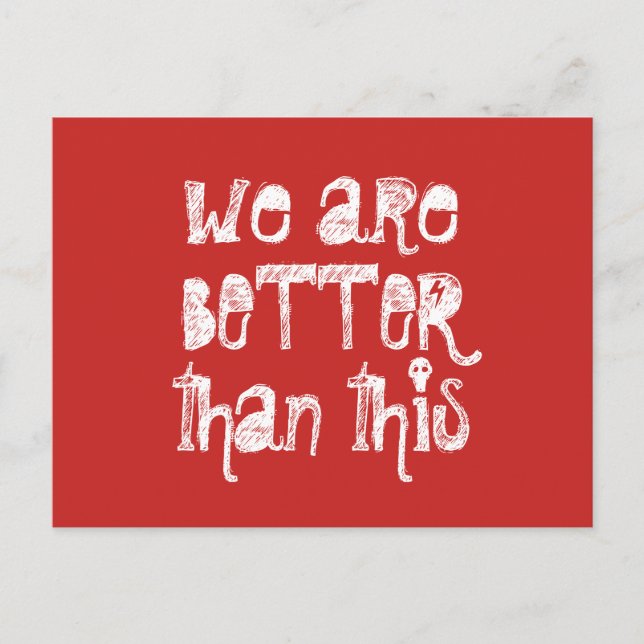 PROTEST POSTCARD VYKORT (Framsida)