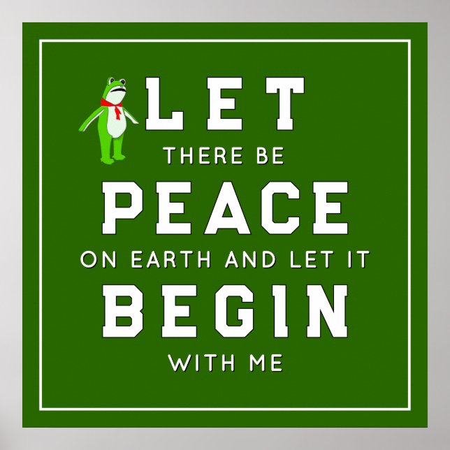 Protest Rally Peace On Earth Poster (Framsidan)