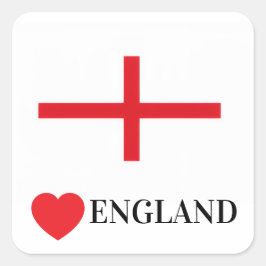 Protest Sticker kärlek England Fyrkantigt Klistermärke