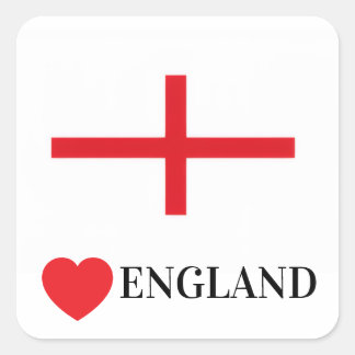 Protest Sticker kärlek England Fyrkantigt Klistermärke
