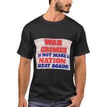 Protest-T-shirt, Krigsbrott Protest, Anti-MAGS