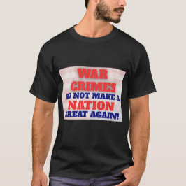 Protest-T-shirt, Krigsbrott Protest, Anti-MAGS T Shirt