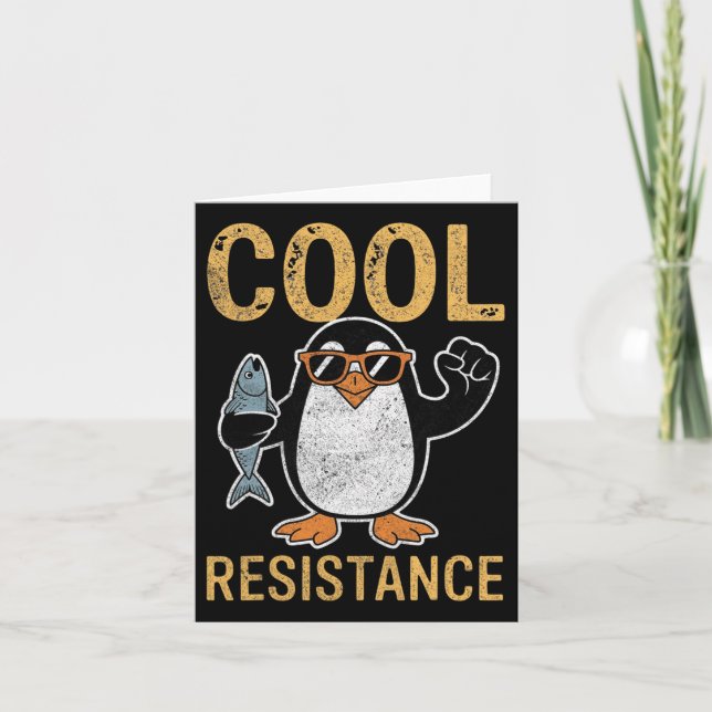 Protestant om Coola Resistens Penguin Tariffs Kort (Framsida)