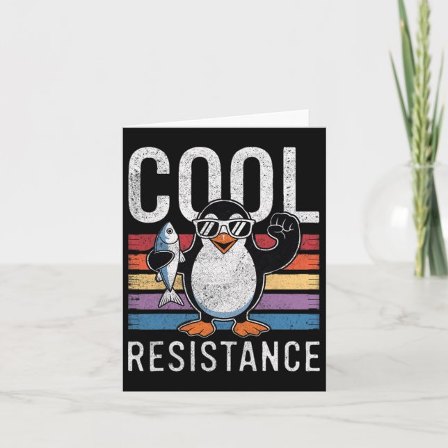 Protestant om Coola Resistens Penguin Tariffs Kort (Framsida)