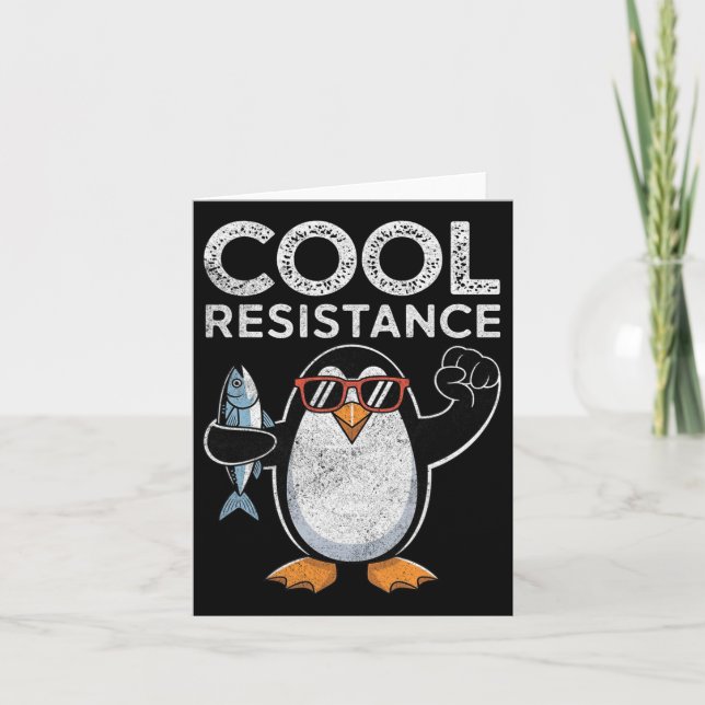Protestant om Coola Resistens Penguin Tariffs Kort (Framsida)