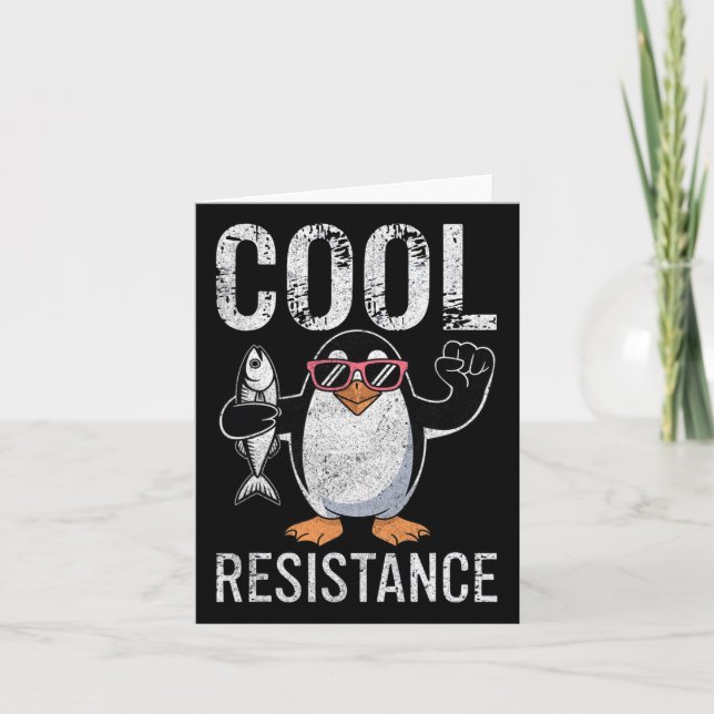 Protestant om Coola Resistens Penguin Tariffs Kort (Framsida)