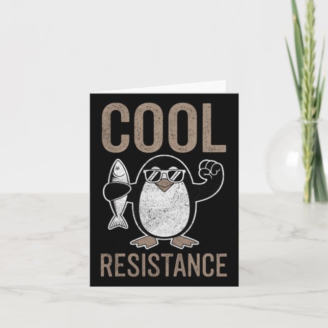Protestant om Coola Resistens Penguin Tariffs Kort (Framsida)