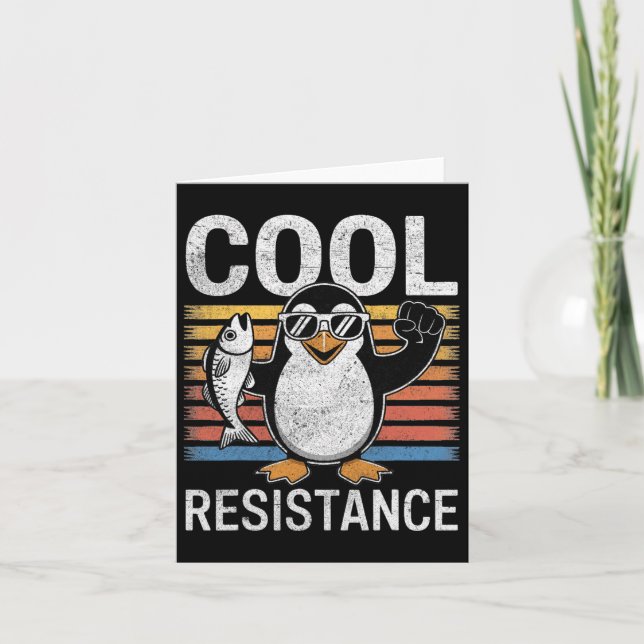 Protestant om Coola Resistens Penguin Tariffs Kort (Framsida)