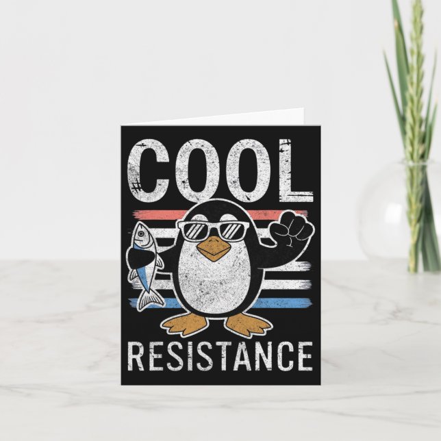 Protestant om Coola Resistens Penguin Tariffs Kort (Framsida)