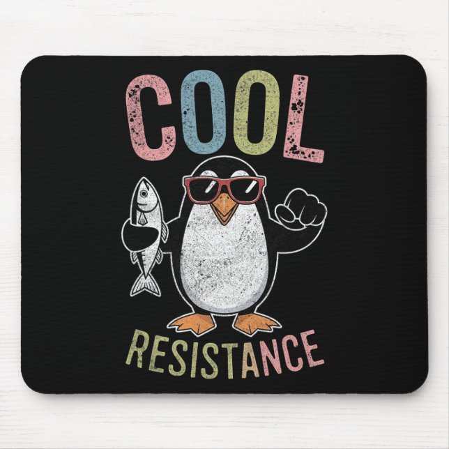 Protestant om Coola Resistens Penguin Tariffs Musmatta (Framsidan)