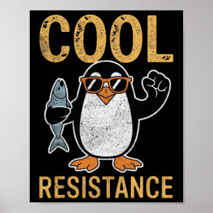 Protestant om Coola Resistens Penguin Tariffs Poster