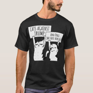 Protestera katter och Hundar mot trumpeter T Shirt