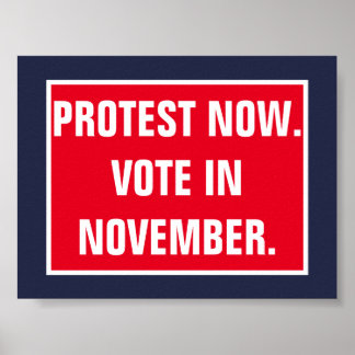 Protestera nu Omröstning i november Politik Resist Poster