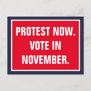 Protestera nu Omröstning i november Politik Resist Vykort