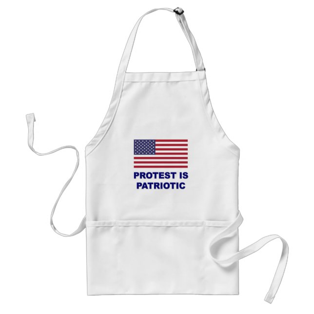 Protesterna är patriotiska förkläde (Framsidan)