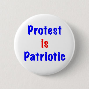 Protesterna är patriotiska knapp