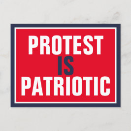 Protesterna är patriotiska vykort