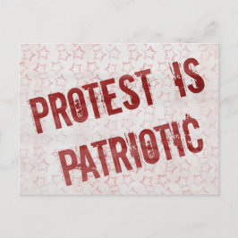 Protesterna är patriotiska vykort