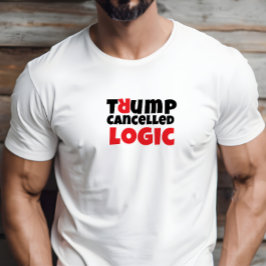 Protestslogan med röd elegant mot Trump student T Shirt