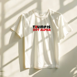 Protestslogan med röd elegant mot Trump student T Shirt