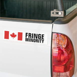 Protestspruta för kanadensisk Flagga Fringe Minor Bildekal