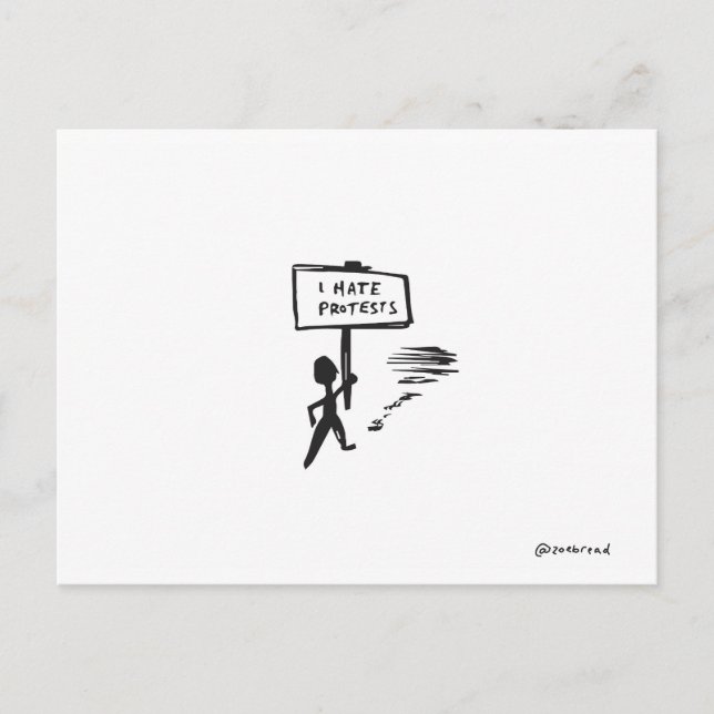 protestvykort vykort (Framsida)