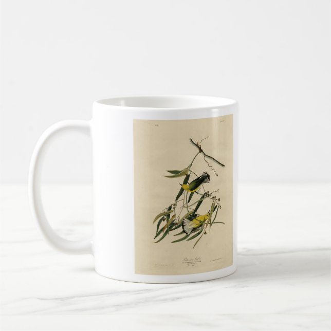 Prothonotary Warbler - Audubon's Birds of America Kaffemugg (Vänster)