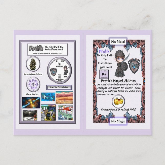 Protik - Knight Proactinium Sword Vykort (Framsida)