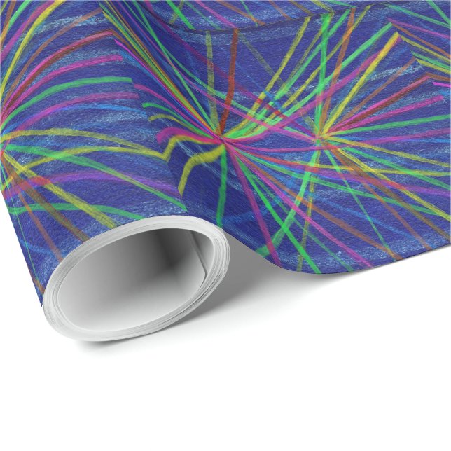 Proton Collisions Gift Wrapping Papper Presentpapper (Rullad Hörn)