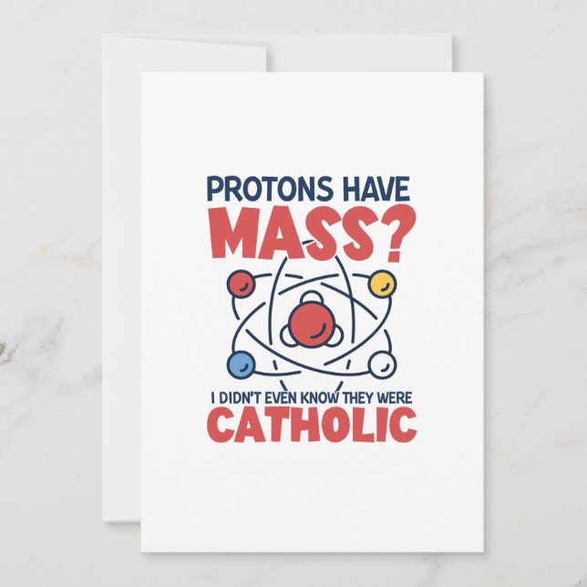 Proton har en massa som jag inte ens visste att de inbjudningar (Framsida)