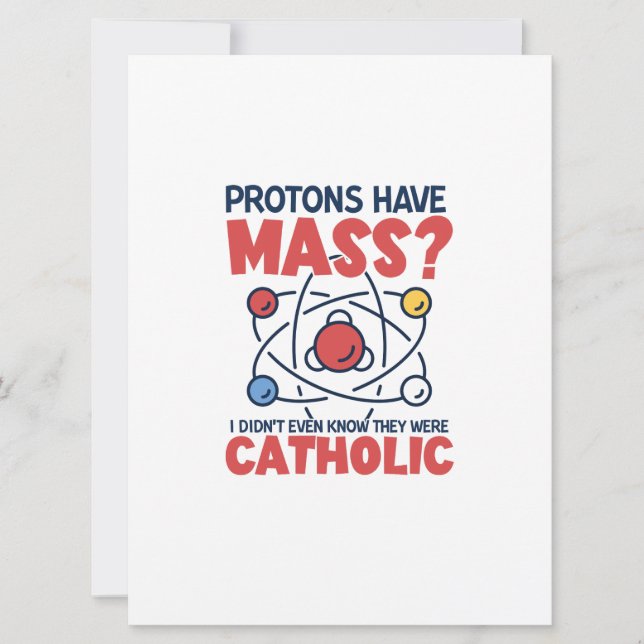 Proton har en massa som jag inte ens visste att de kort (Framsida)