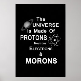 Proton Neutrons Electrons och Morons Poster