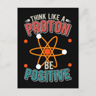 Protonvetenskap Humor Fysiker nörd Vykort
