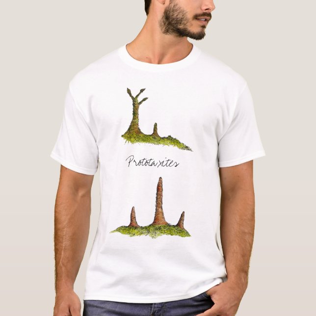 Prototaxites Fungi / Lichen T-Shirt (Framsida)