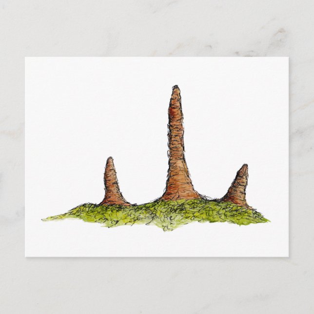Prototaxites Fungi Postcard Vykort (Framsida)