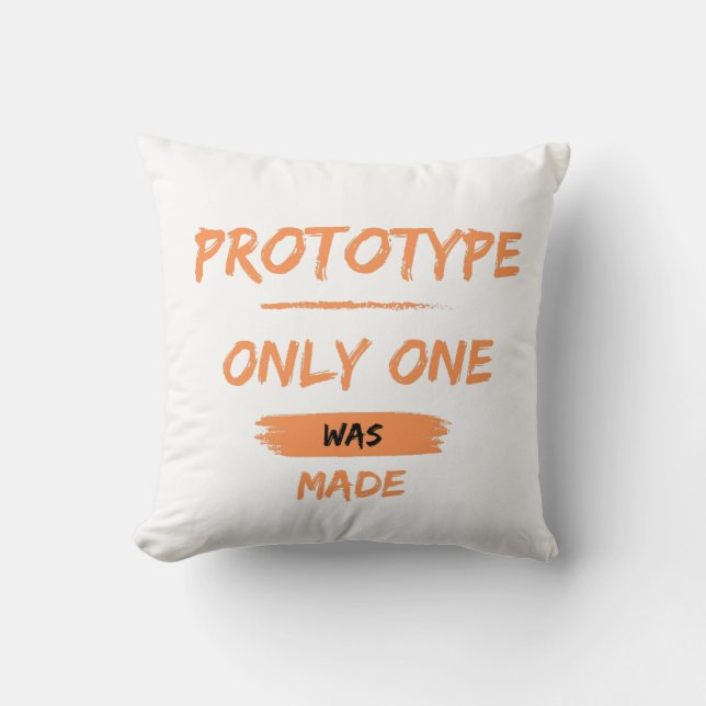 prototyp, endast en tillverkades kudde (Framsida)