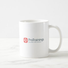 ProTrainings Logotyp Merch-kaffe Mugg