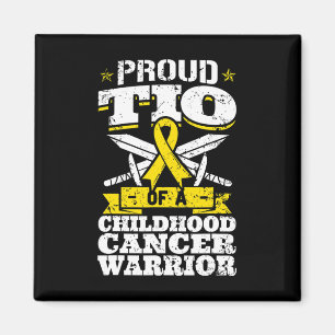 Prou Tio of a Children Cancer Warrior Awareness U Magnet