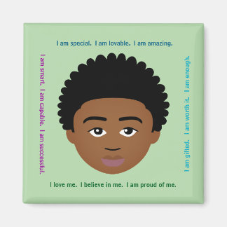 #Proud2BNaturalMe #Affirmations Locker Magnet