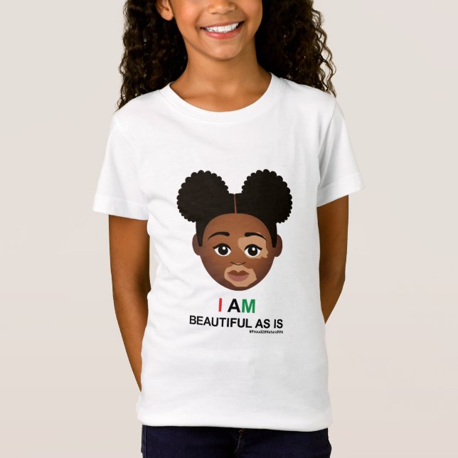 #Proud2BNaturalMe #BeSnysAsis #Vitiligo T Shirt (Framsida)
