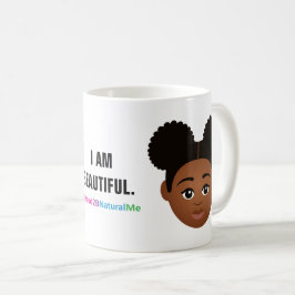 #Proud2BNaturalMe "I ÄR BEAUTIFUL"-komplexion Kaffemugg