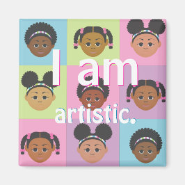 #Proud2BNaturalMe #IAm Positive Affirmation Magnet