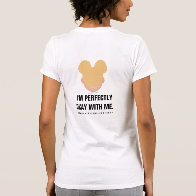 #Proud2BNaturalMe perfekt perfekt albinism T Shirt (Baksida)