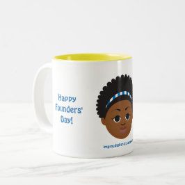 #Proud2BNaturalMe Sorority Gifts #FoundersDay Två-Tonad Mugg
