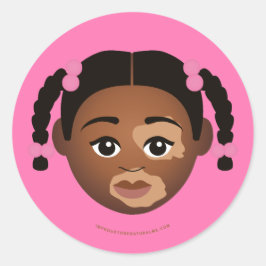 #Proud2BNaturalMe Välj-min-komplexion Runt Klistermärke